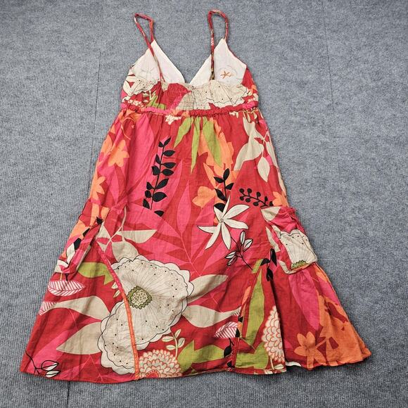 Vintage Solitaire Dress Womens Small Y2K Babydoll Tropical Floral Boho Sundress - Picture 5 of 5